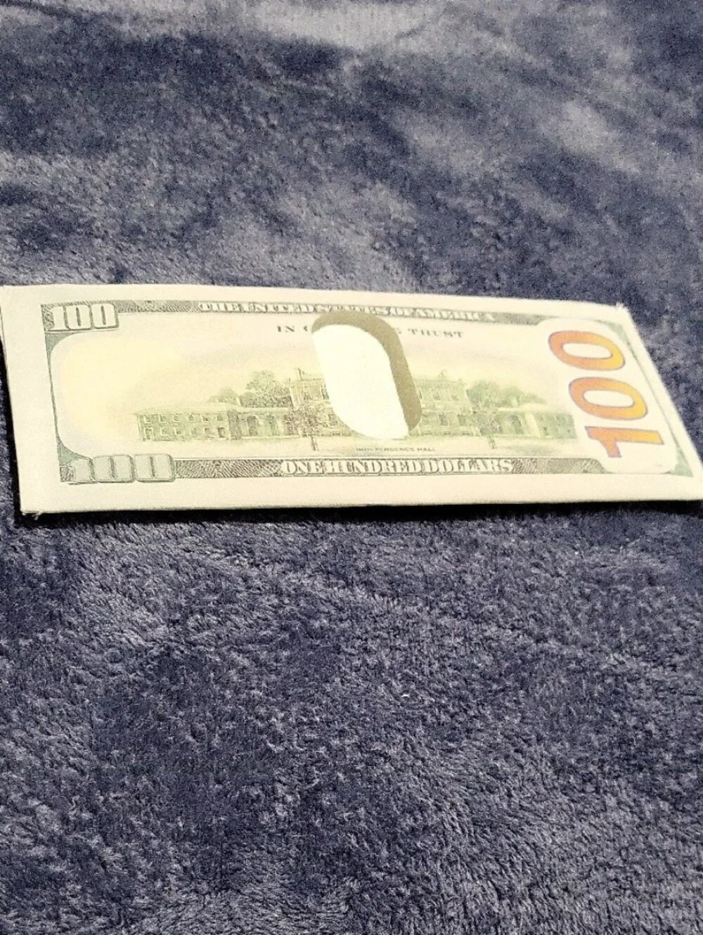 Decorative Hundred-Dollar Bill Wallet - White and Green